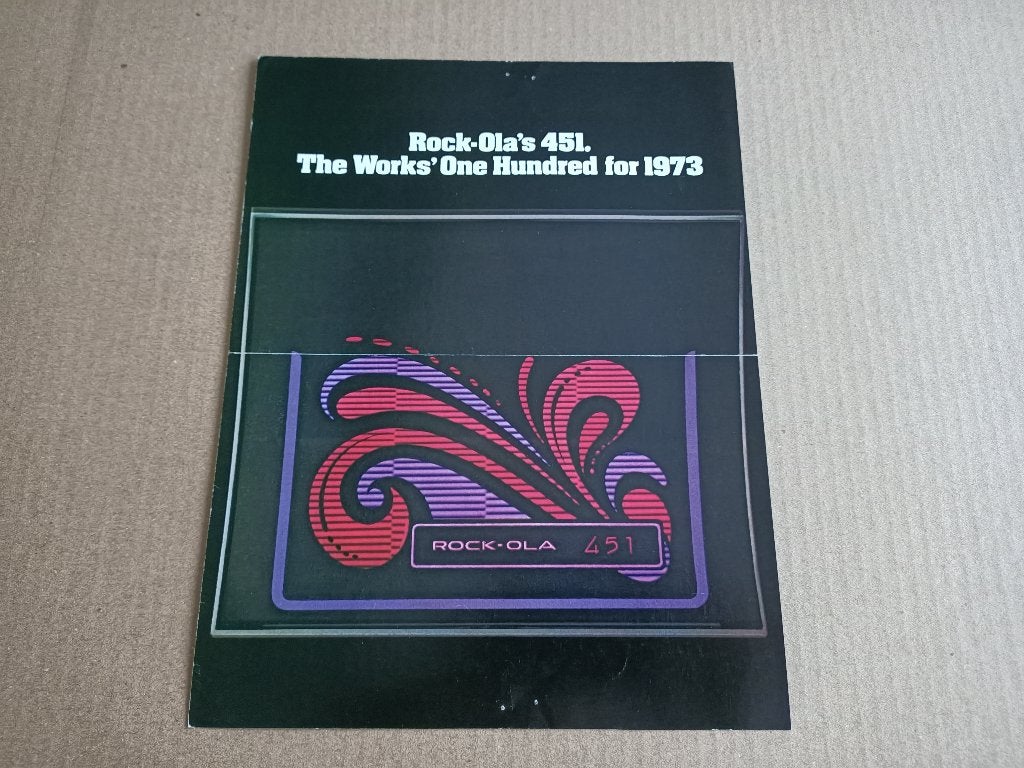 Folder: Rock-ola 451 (1973) jukebox, Verzenden, Gebruikt, 1950 tot 1960, Seeburg