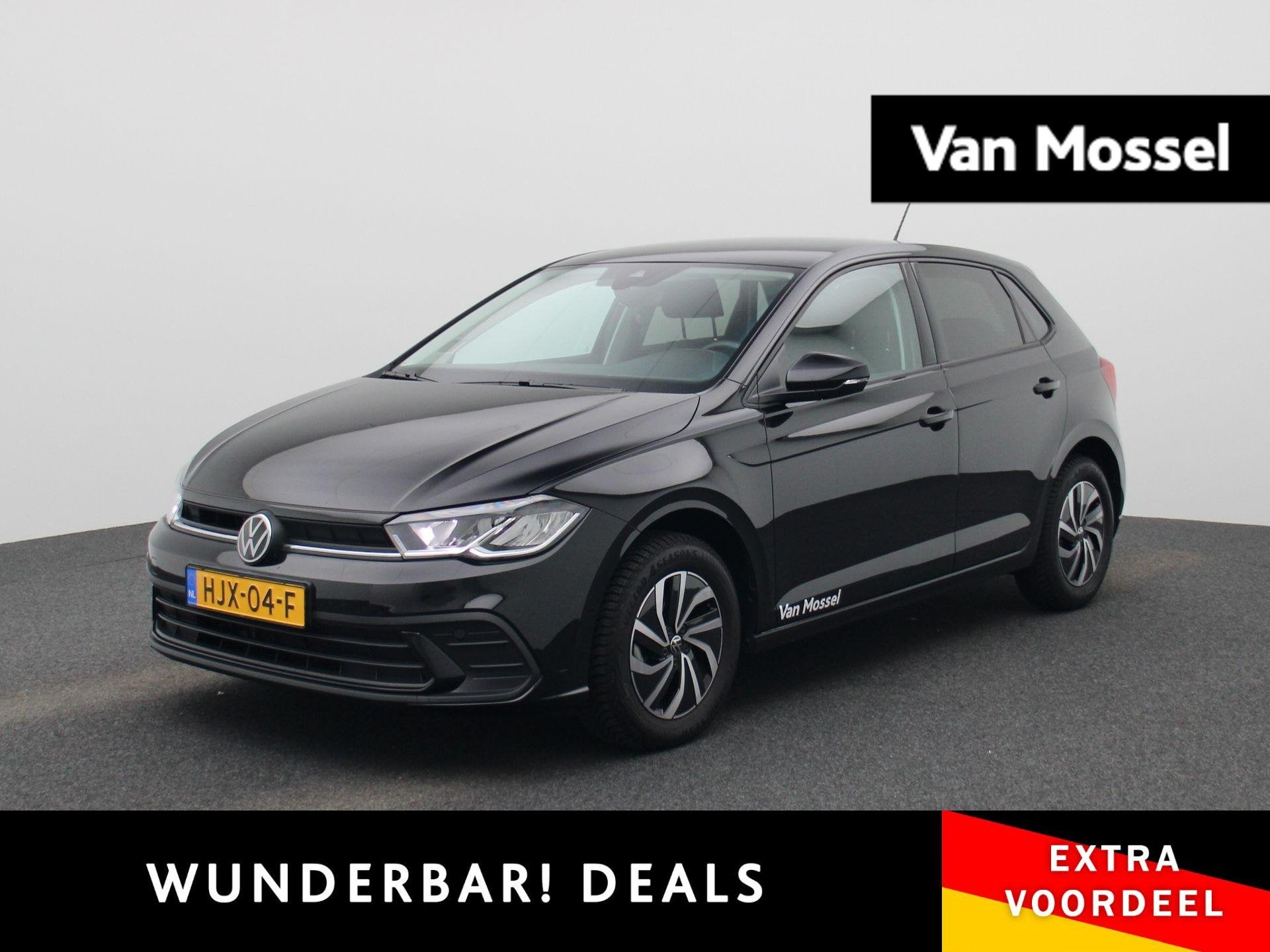 Volkswagen Polo 1.0 TSI Life Edition | Parkeersensoren achte, 12 maanden, Stof, 1069 kg, Zwart