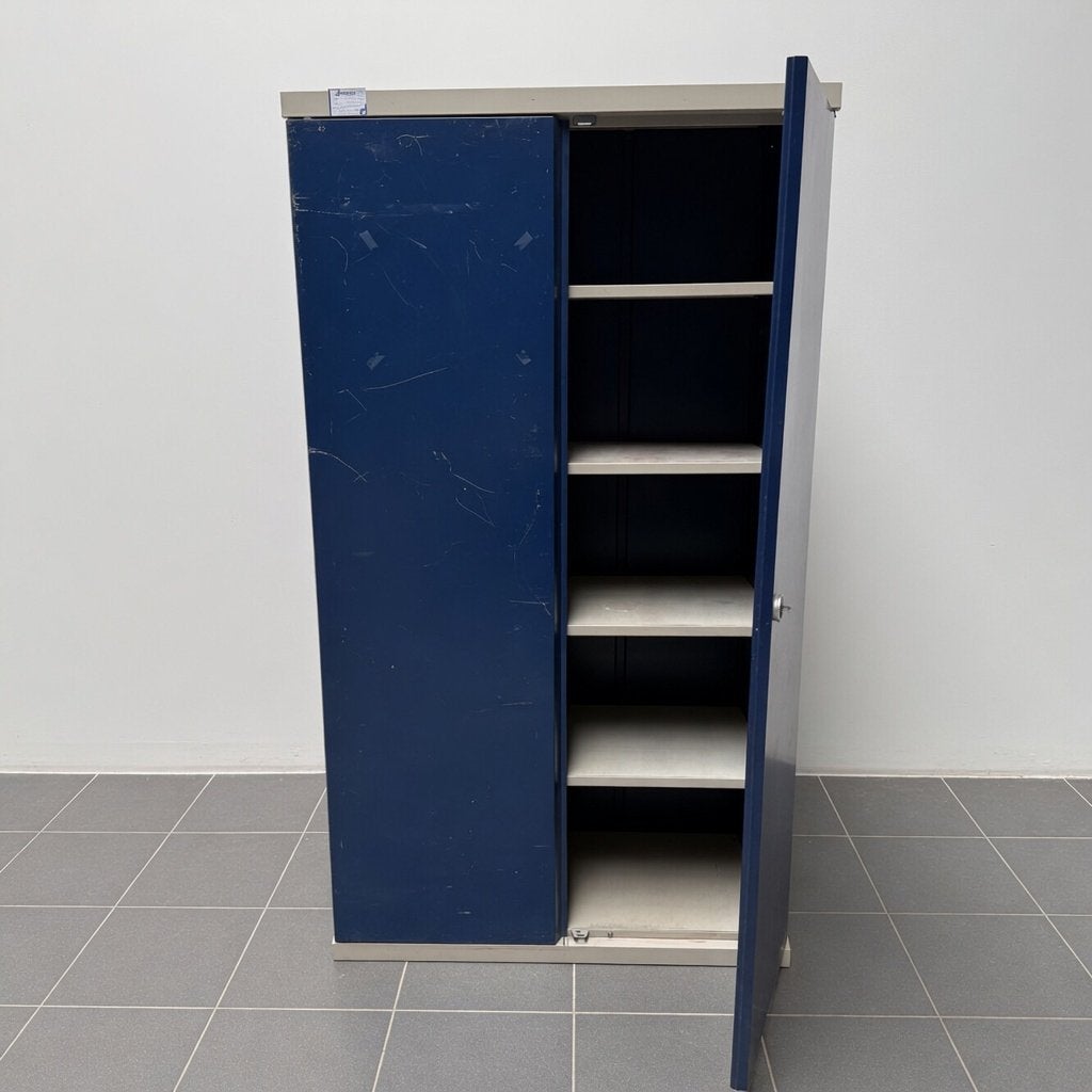 Gispen stalen werkplaatskast - 195x110x52 cm, Niet ingevuld, Gebruikt, Niet ingevuld, Niet ingevuld