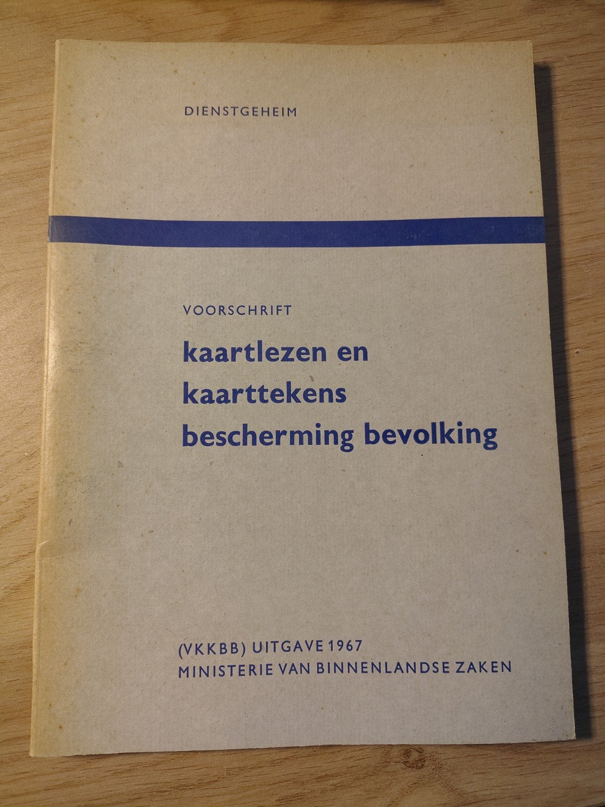 Bescherming Bevolking voorschrift kaartlezen en kaarttekens, Verzamelen, Ophalen of Verzenden, Landmacht, Nederland