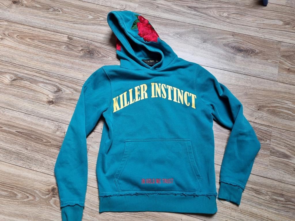 In gold we trust hoodie maat XXS nieuwstaat, Kleding | Dames, In gold we trust, Blauw, Nieuw, Ophalen of Verzenden