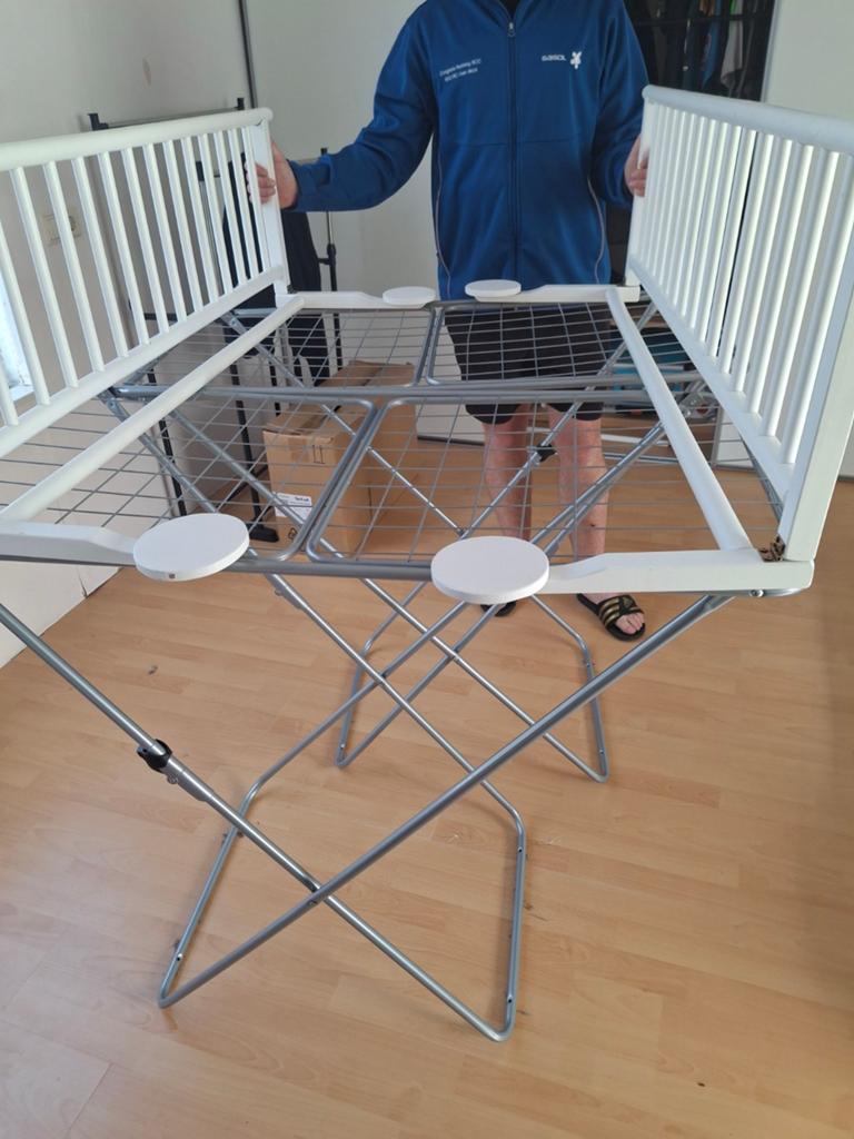 Houten bedhekjes voor peuterbed, goede staat, Ophalen of Verzenden