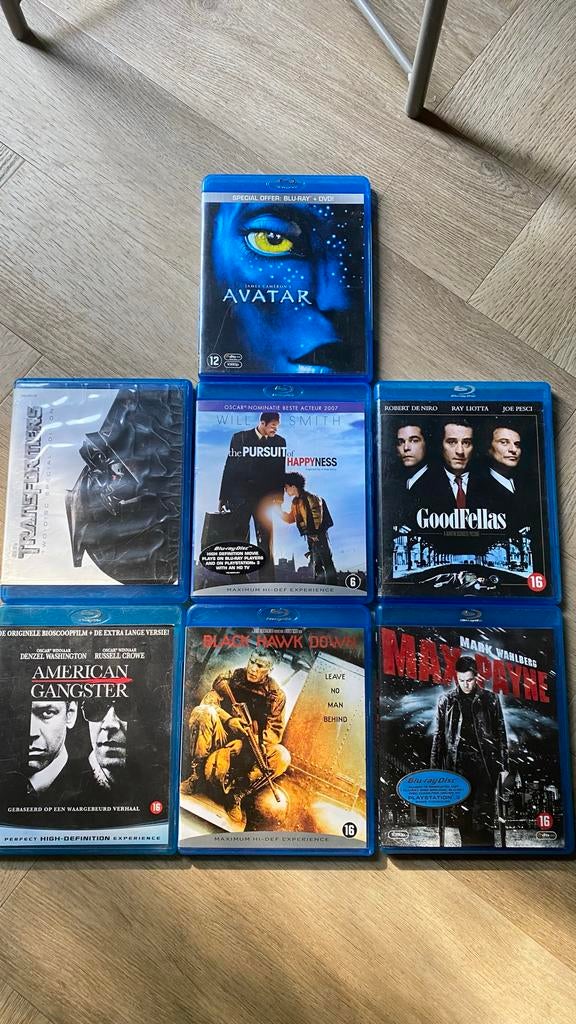 8 Topfilms op Blu-ray (o.a. Goodfellas & Avatar), Cd's en Dvd's, Blu-ray, Ophalen of Verzenden, Gebruikt, Actie