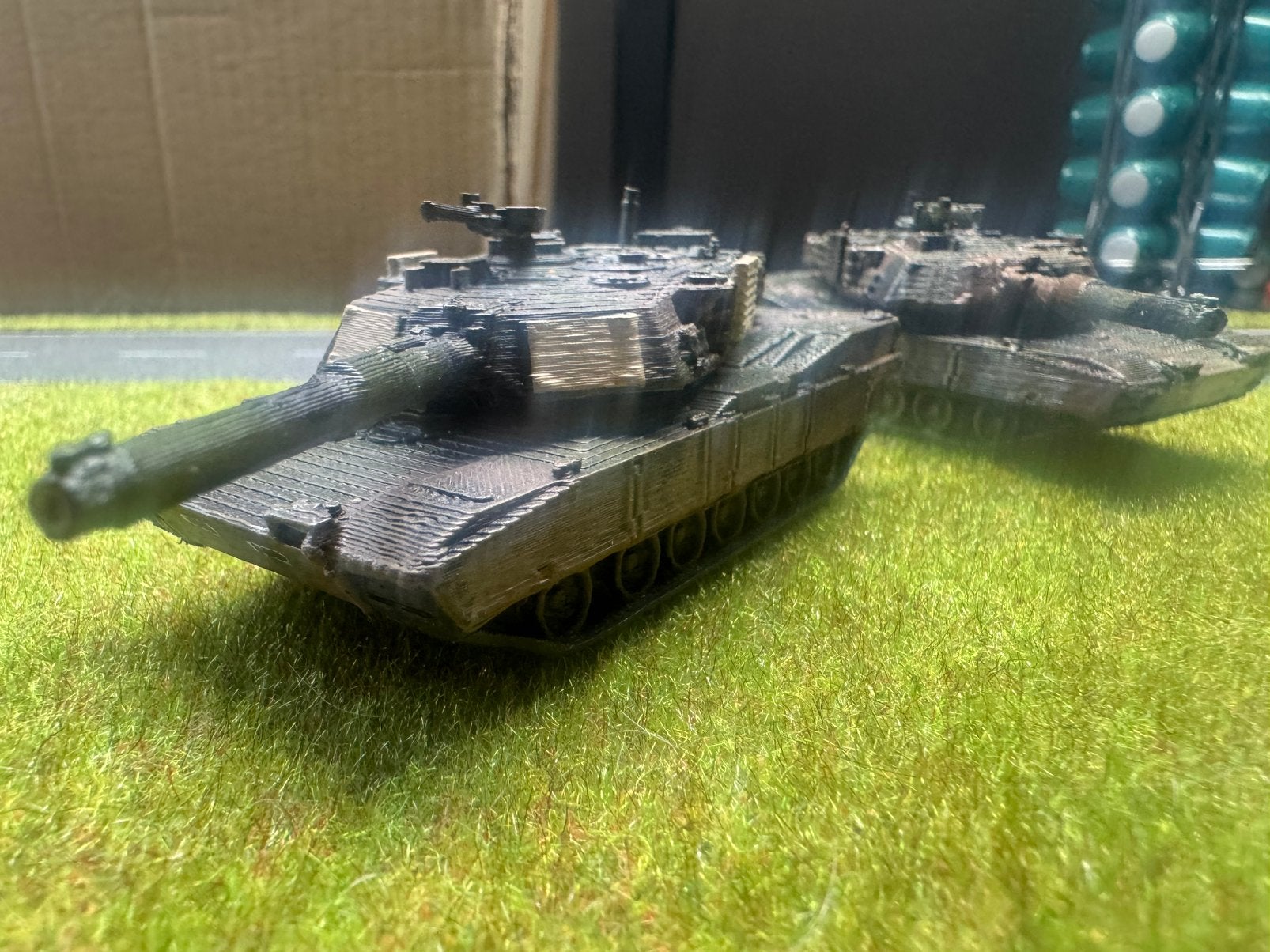 M1A1 FEP Abrams 1:87, Overige merken, Ophalen of Verzenden, Zo goed als nieuw, Tank