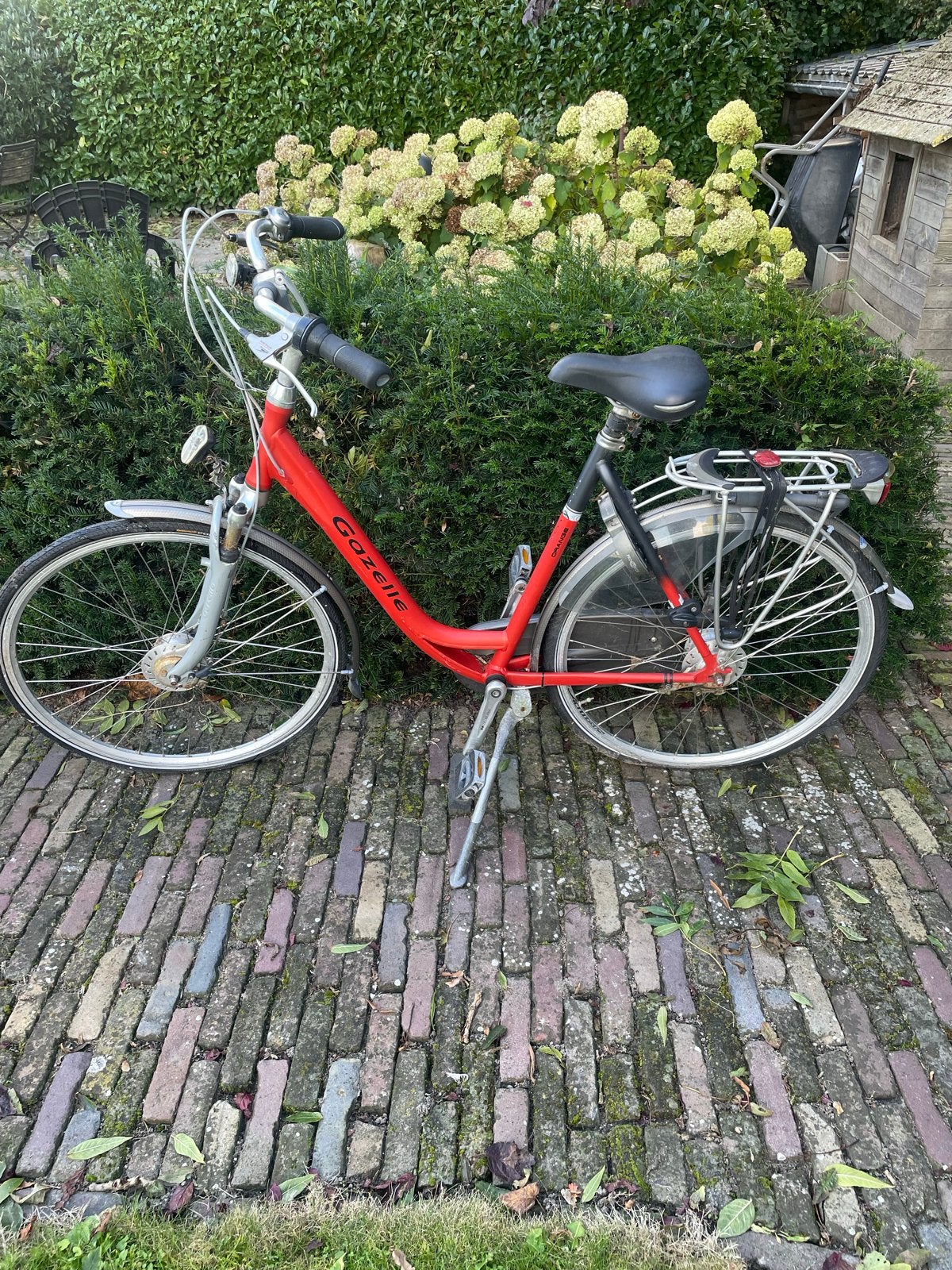 Gazelle Oranje damesfiets, frame 57-58 cm, Fietsen en Brommers, Gebruikt, Versnellingen, Gazelle, 56 cm of meer
