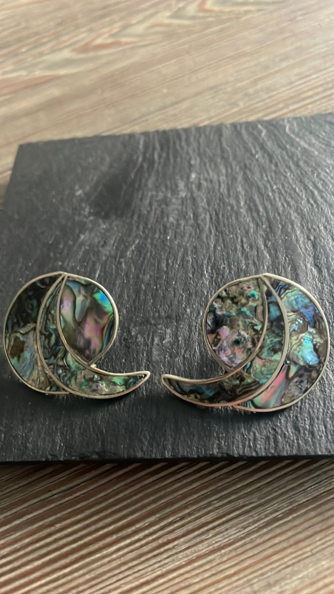 Vintage oorbellen, Ophalen of Verzenden, Zo goed als nieuw, Zilver, Overige materialen
