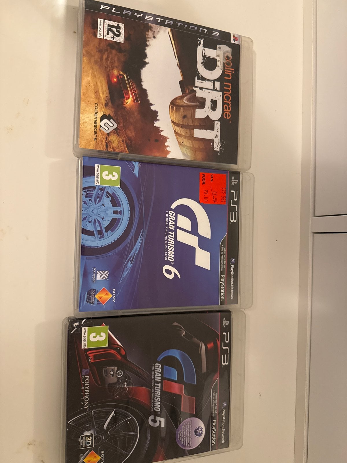 PS3 Games: Gran Turismo 5, Gran Turismo 6, Dirt, Spelcomputers en Games, Online, 1 speler, Racen en Vliegen, Ophalen of Verzenden