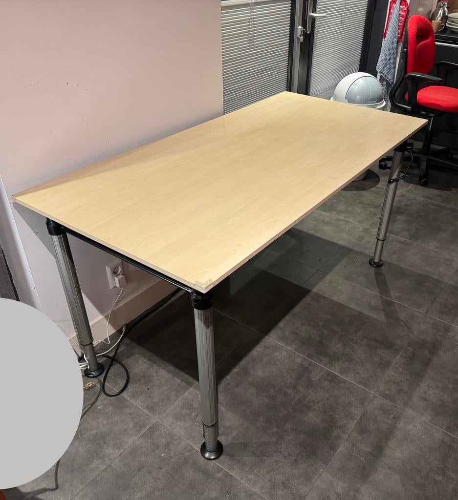 Gispen bureau verstelbaar 160x80cm, Huis en Inrichting, Bureaus, Ophalen, In hoogte verstelbaar, Gebruikt