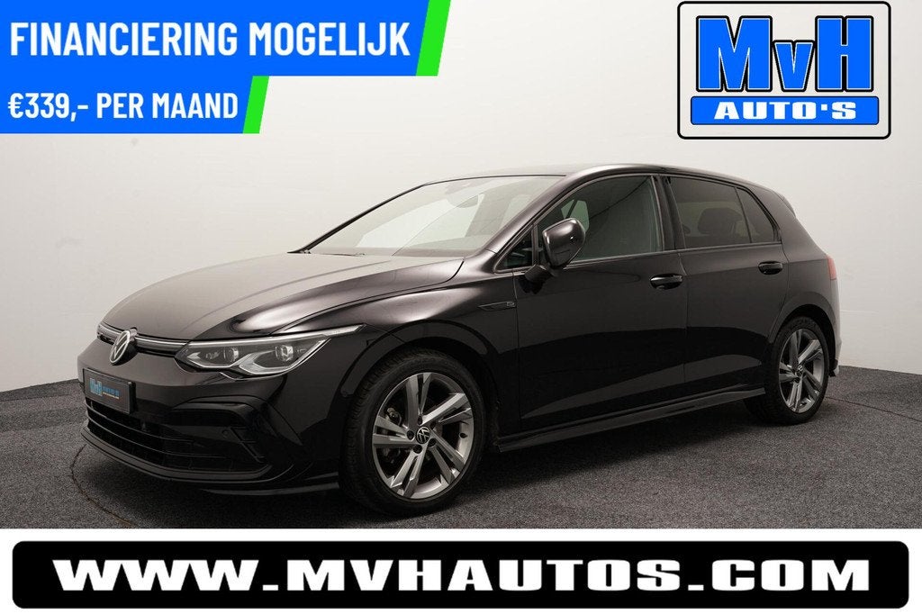 Volkswagen Golf 1.5 eTSI R-Line|SPORTSTOEL|LUXE|LED|, 4 cilinders, Alcantara, Zwart, Golf