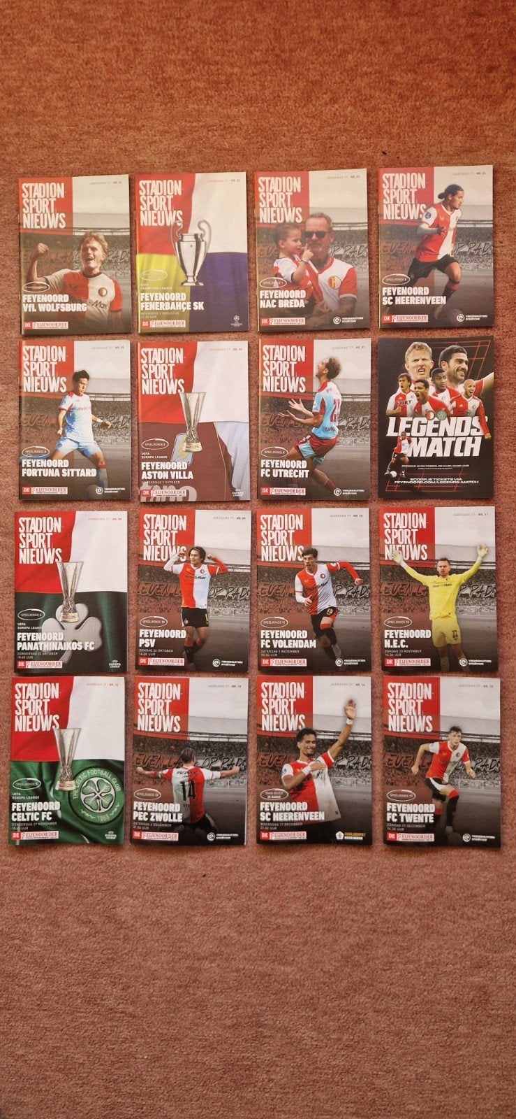Feyenoord programmaboekjes complete seizoenen., Verzamelen, Ophalen, Zo goed als nieuw, Feyenoord