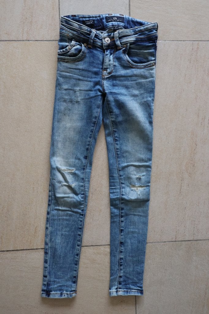 LTB Julita blauw 134 skinny spijkerbroek, LTB, Meisje, Zo goed als nieuw, Ophalen
