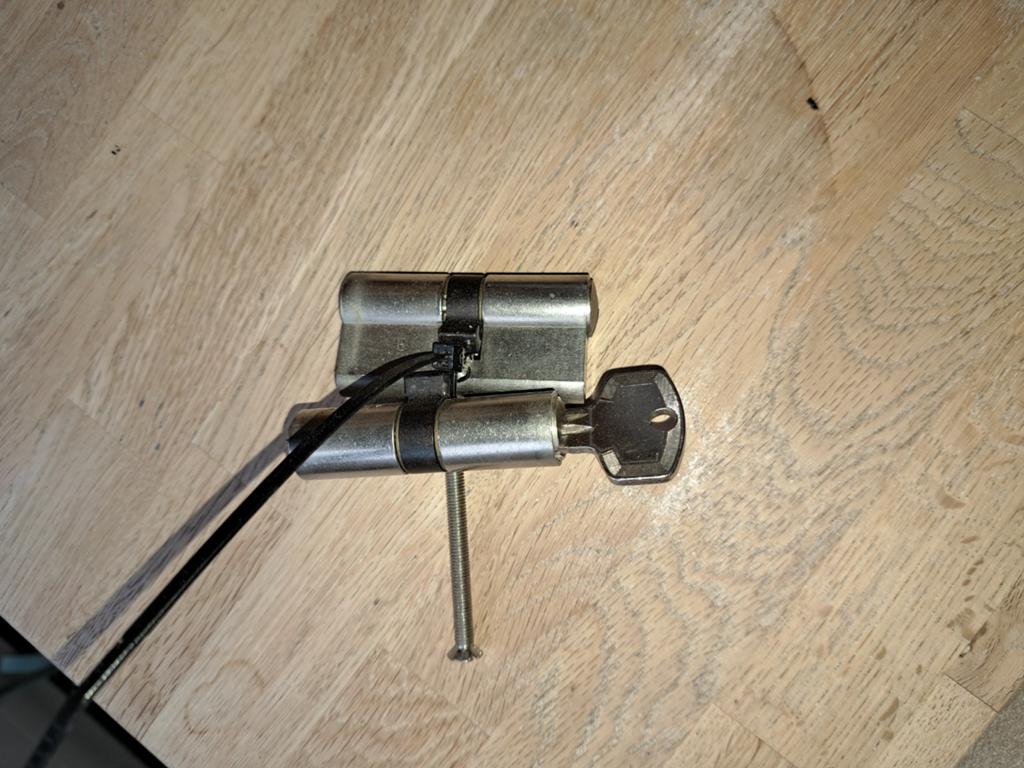 DOM SKG3 Cilinderslot, Ophalen of Verzenden, Zo goed als nieuw, Rvs, Slot
