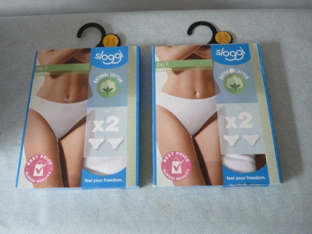 4 sloggi witte slips, type Taille  mt 46 nieuw in doos., Sloggi, Ophalen of Verzenden, Wit, Slip