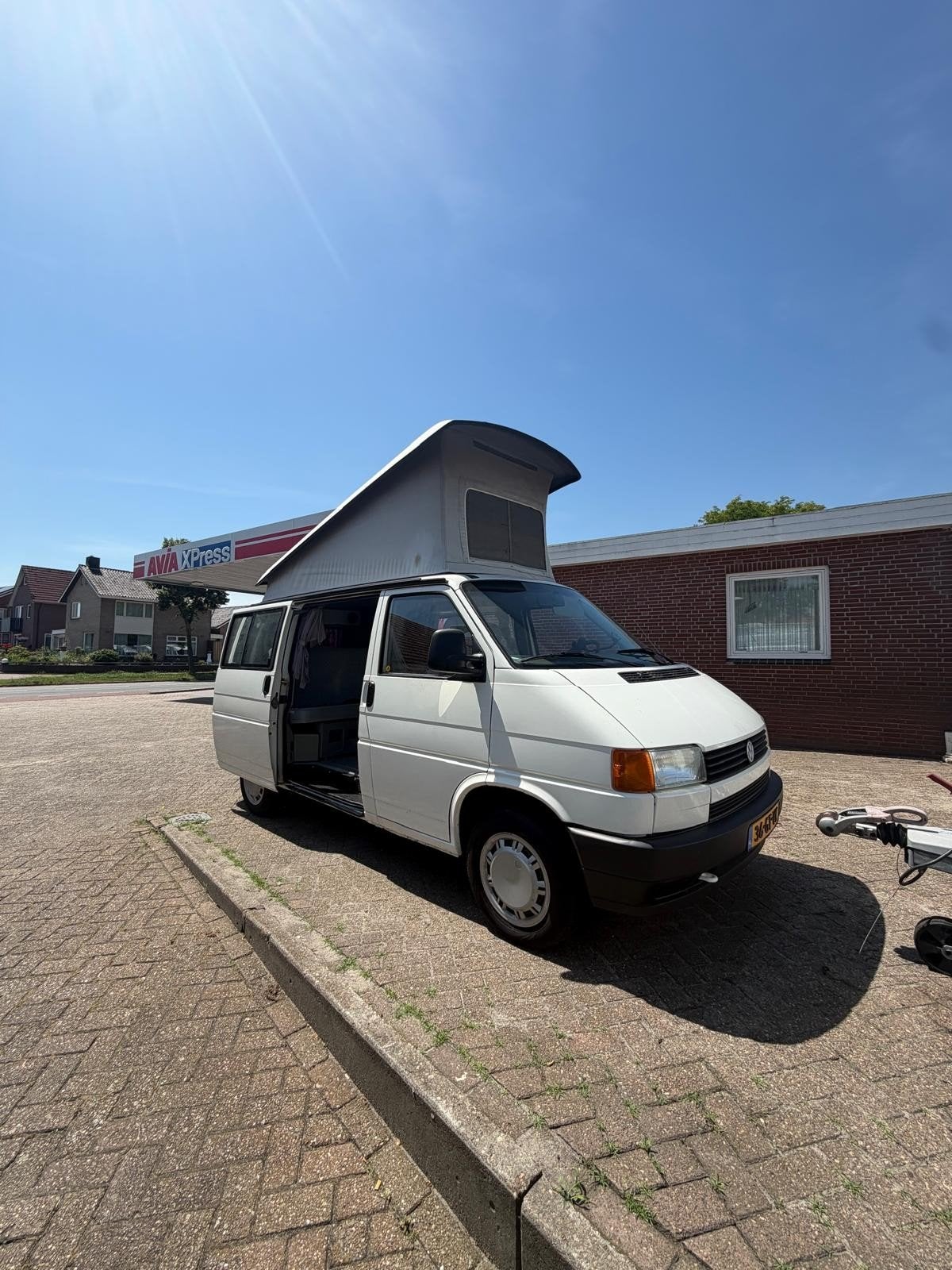 VW T4 California Hefdak 4 Slaapplaatsen Keuken Fietsendrager, Buscamper of Camperbus, Koelkast, Volkswagen, Particulier