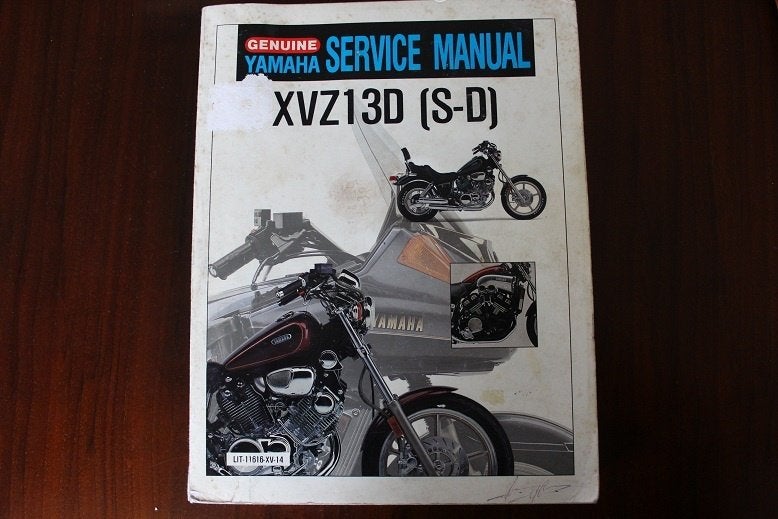 Yamaha XV13D S-D 1985-1989 motorcycle service manual, Ophalen of Verzenden, Yamaha