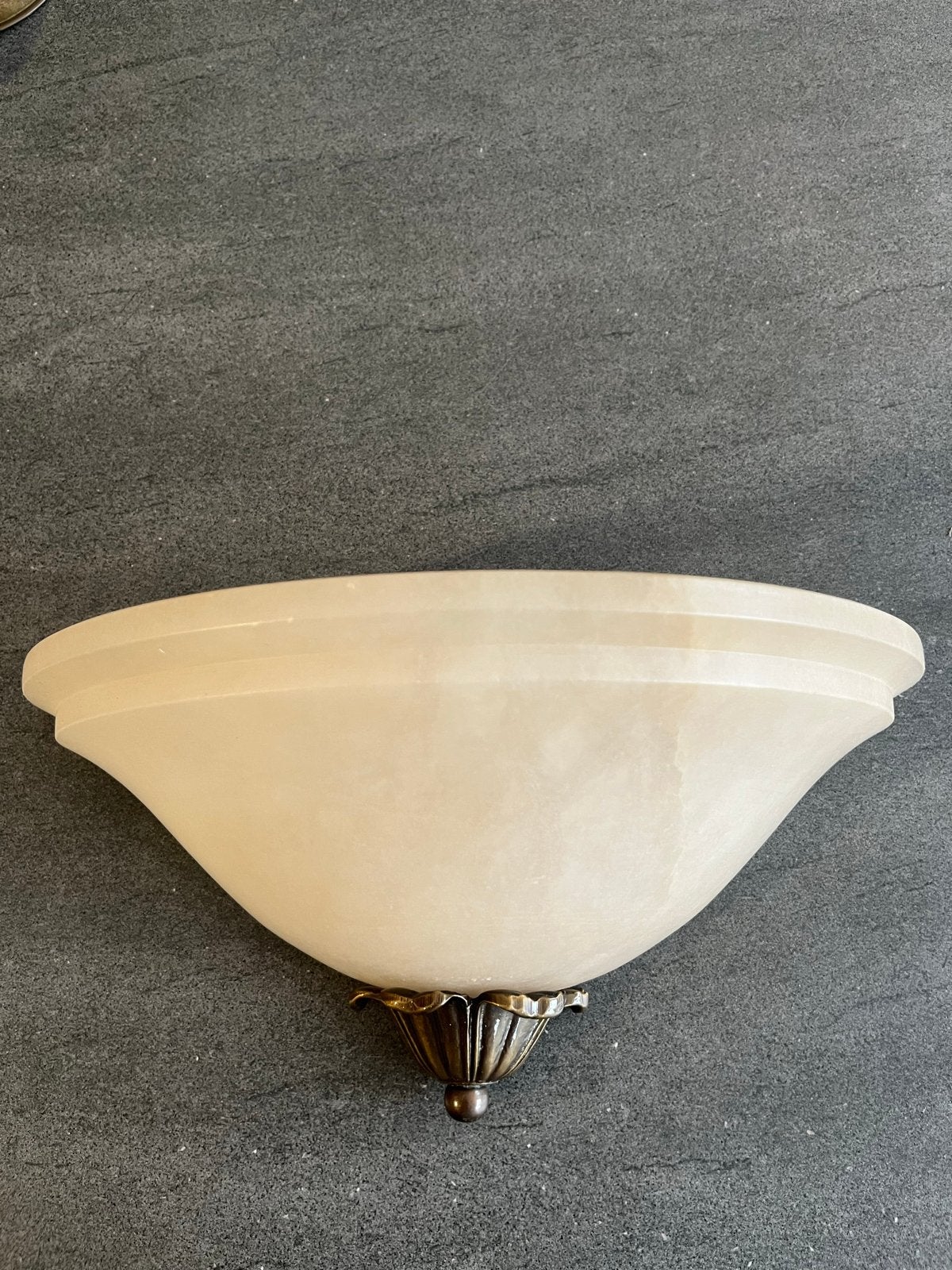 Set van 2 Art Deco wandlampen/Albast, Ophalen, Gebruikt, Indirect licht, Overige fittingen