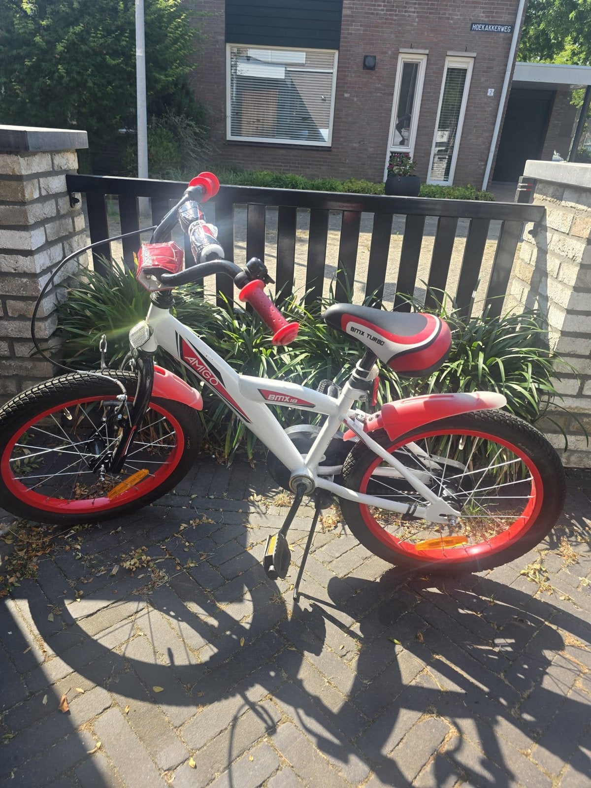 Amigo BMX Turbo kinderfiets 20 inch, Fietsen en Brommers, Fietsen | Kinderfietsjes, Ophalen, Gebruikt, Velgrem, 16 tot 20 inch