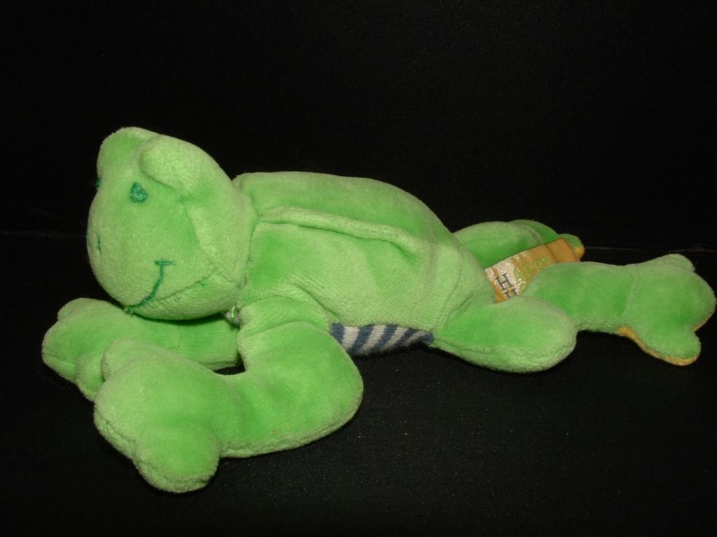 HAPPY HORSE KIKKER LYING FERDINAND VELOURS GROEN UIT 2001, Nieuw, Wasbaar, Meerkleurig, Klein (minder dan 20 cm)