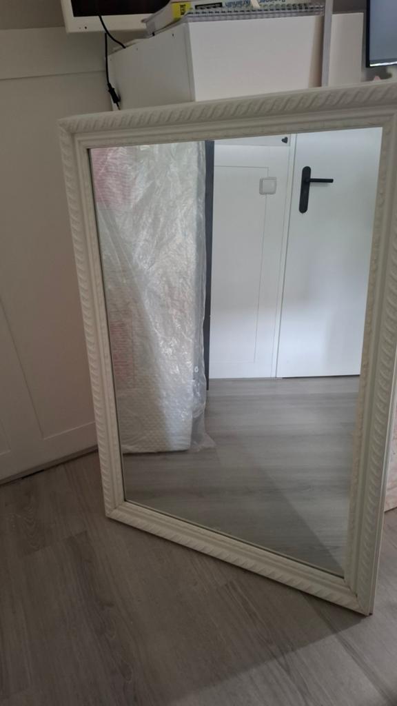 Spiegel brocante lijst, Huis en Inrichting, Woonaccessoires | Spiegels, Ophalen, Rechthoekig, 50 tot 75 cm, 100 tot 150 cm