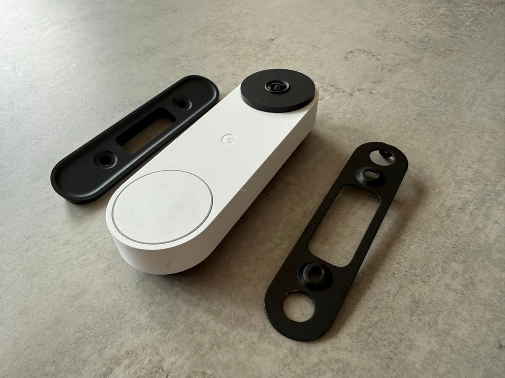 Google Nest Doorbell Bedraad - Uniek in Nederland, Ophalen of Verzenden, Bewegingsdetectiesensor, Zo goed als nieuw, Bedraad
