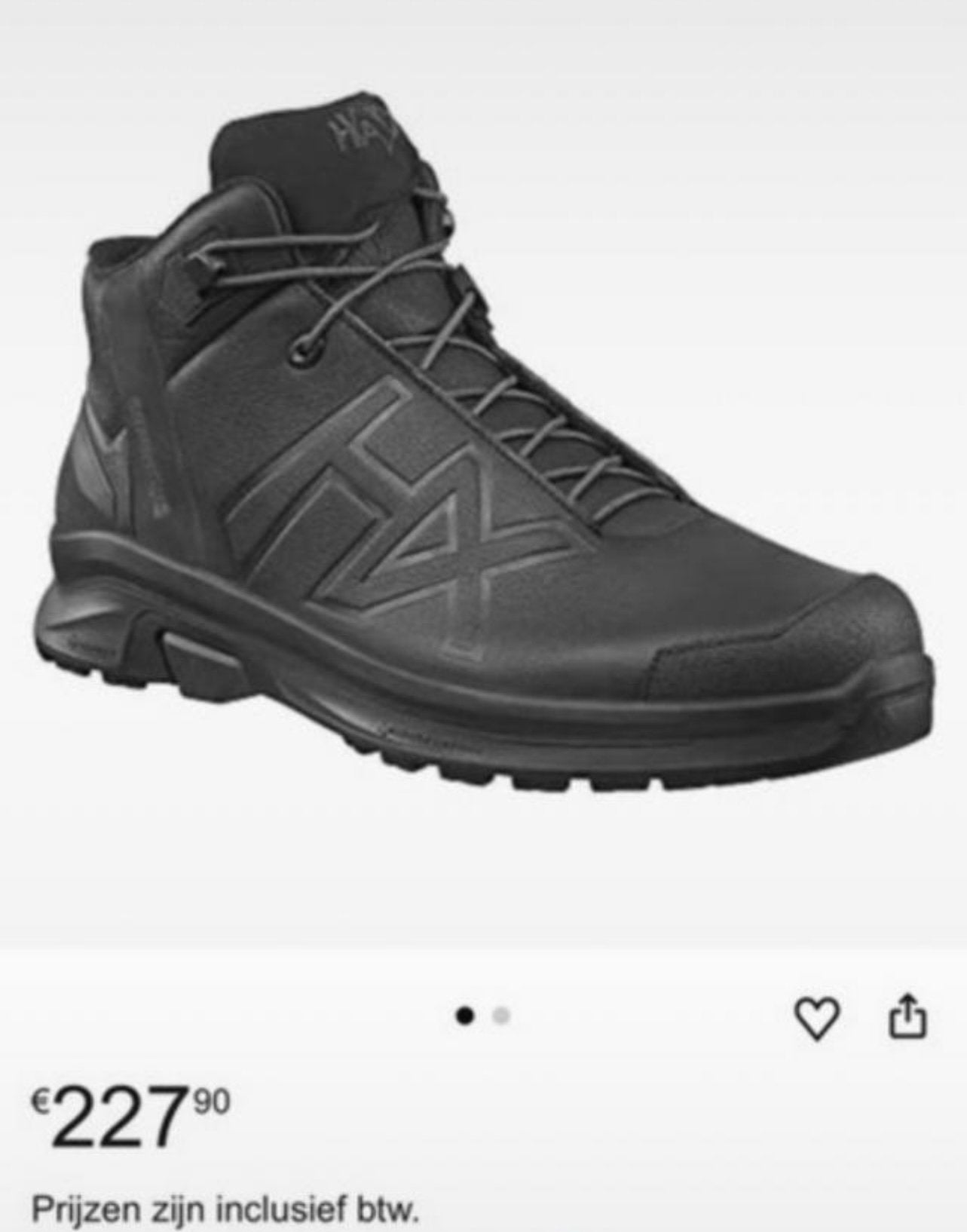 Nieuwe Haix heren schoenen maat 44!, Zwart, Nieuw, Ophalen of Verzenden, Werkschoenen