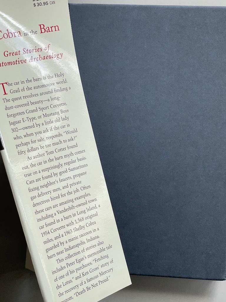 The Cobra in the Barn - Stories of Automotive Archaeology, Ophalen of Verzenden, Zo goed als nieuw