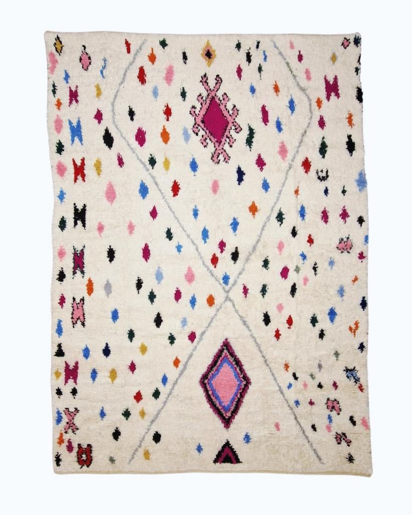 Groot Berber Azilal Tapijt 350x250 wollen vloerkleed marokko