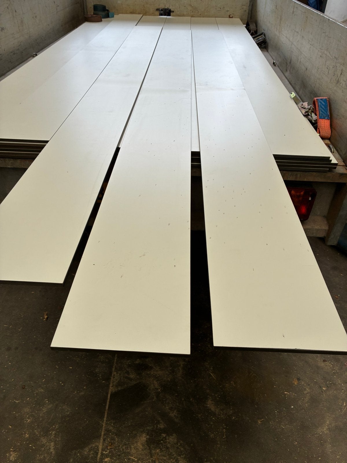Trespa Hpl stroken nieuw 305 x 24,5 x 12 mm, Ophalen, Gebruikt, Minder dan 25 mm, Plank