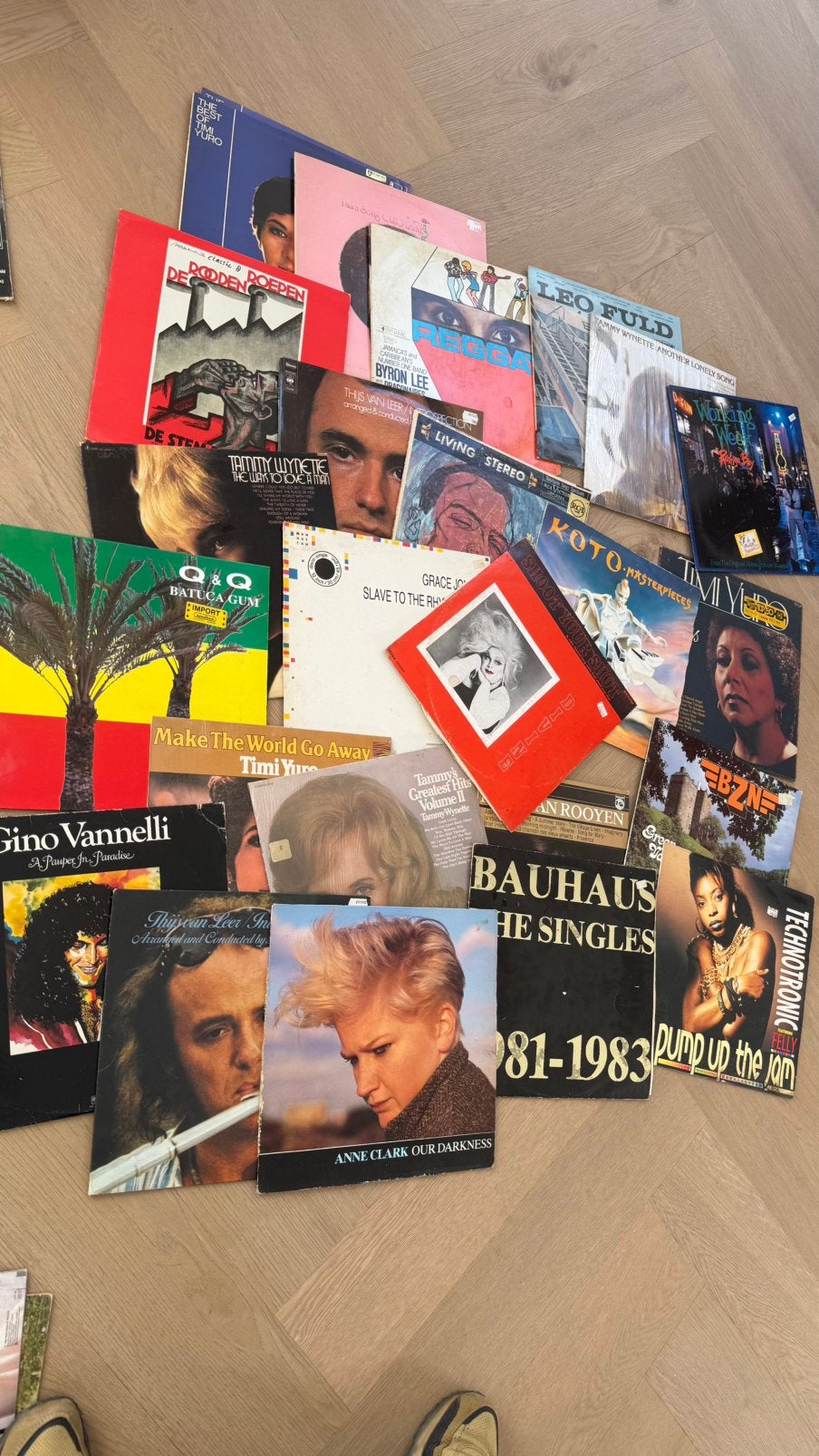 Partij ca. 50 vintage LP’s – Bauhaus, reggae, pop & jazz, Ophalen of Verzenden, Gebruikt, Overige formaten