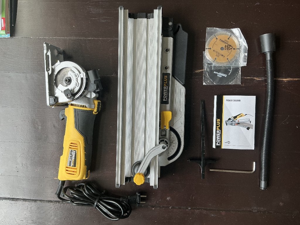 handcirkelzaag powerplus 600 watt, Ophalen, Minder dan 30 mm, Cirkelzaag, 600 tot 1200 watt