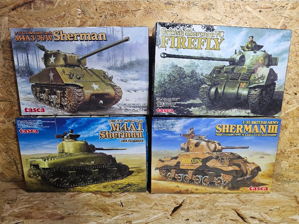 4x Tasca modelbouw tank, Overige merken, Tank, 1:32 tot 1:50, Ophalen of Verzenden