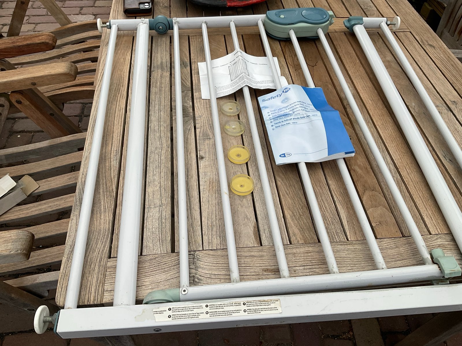 Safety 1st Klemhekje - Wit, compleet met handleiding, Ophalen, Gebruikt, Klemhekje, Metaal of IJzer