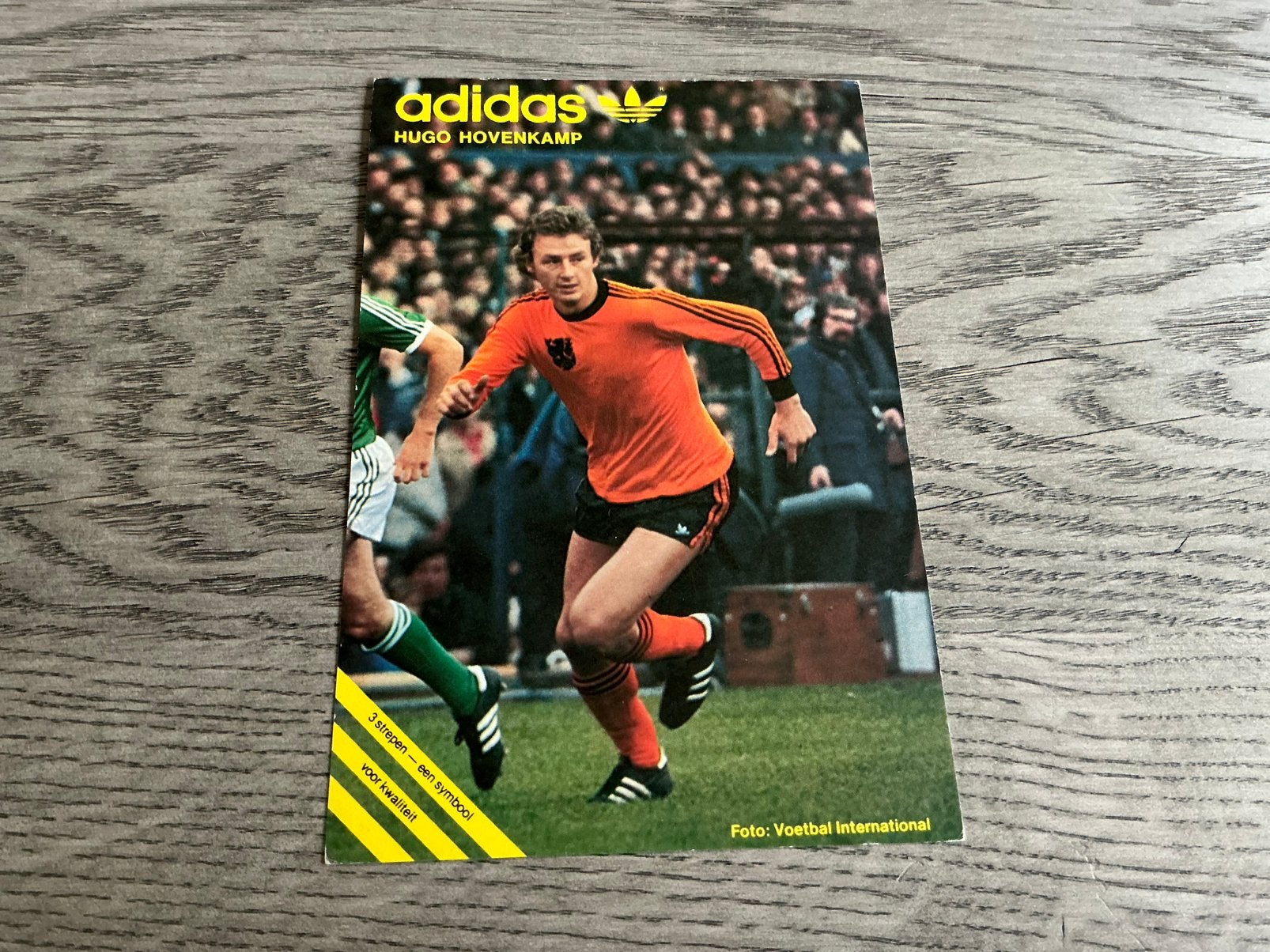 adidas kaart Hugo Hovenkamp (AZ) in Oranje, Ophalen of Verzenden, Zo goed als nieuw, AZ, Spelerskaart