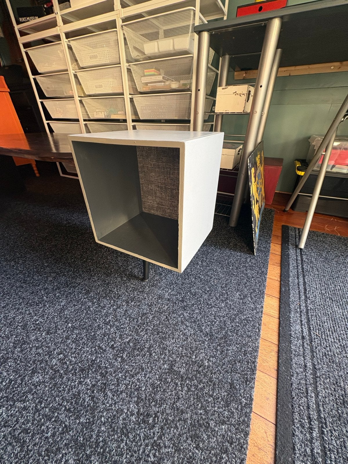 Retro Zelfgemaakte Bijzettafel - Uniek Design, Ophalen, Minder dan 45 cm, Minder dan 55 cm, Gebruikt