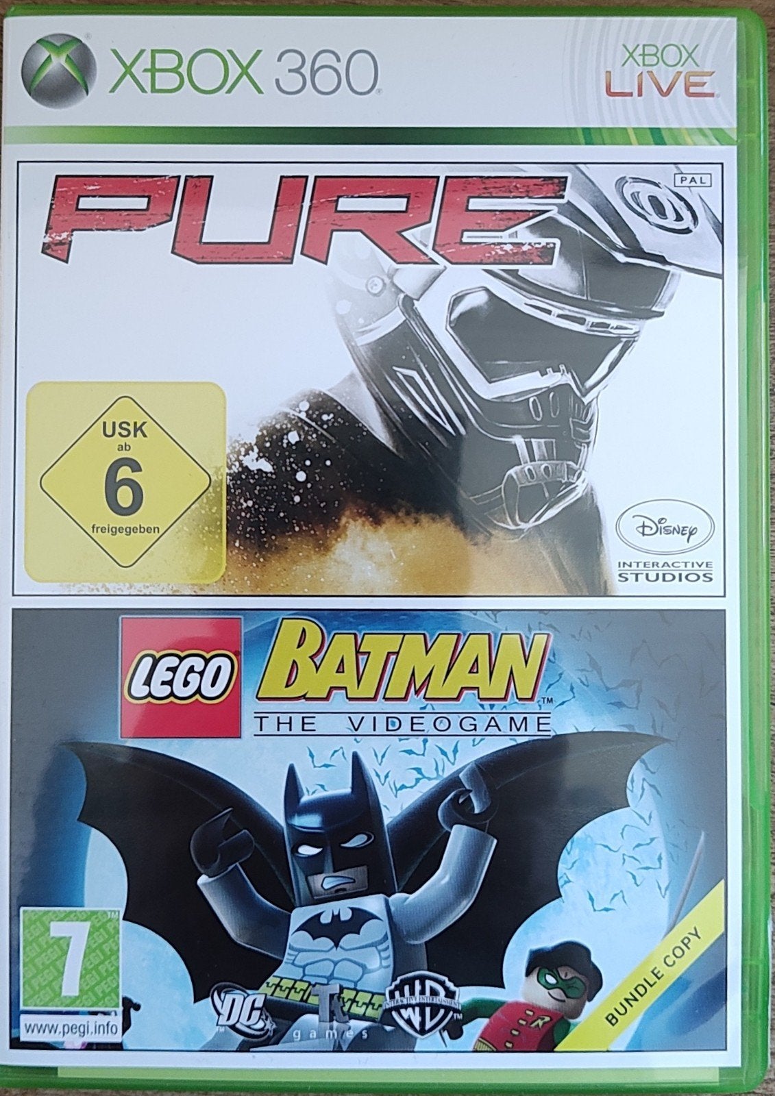 Xbox 360 Spellen: Pure & Lego Batman - Dubbelplezier!, Gebruikt, 1 speler, Racen en Vliegen, Ophalen of Verzenden