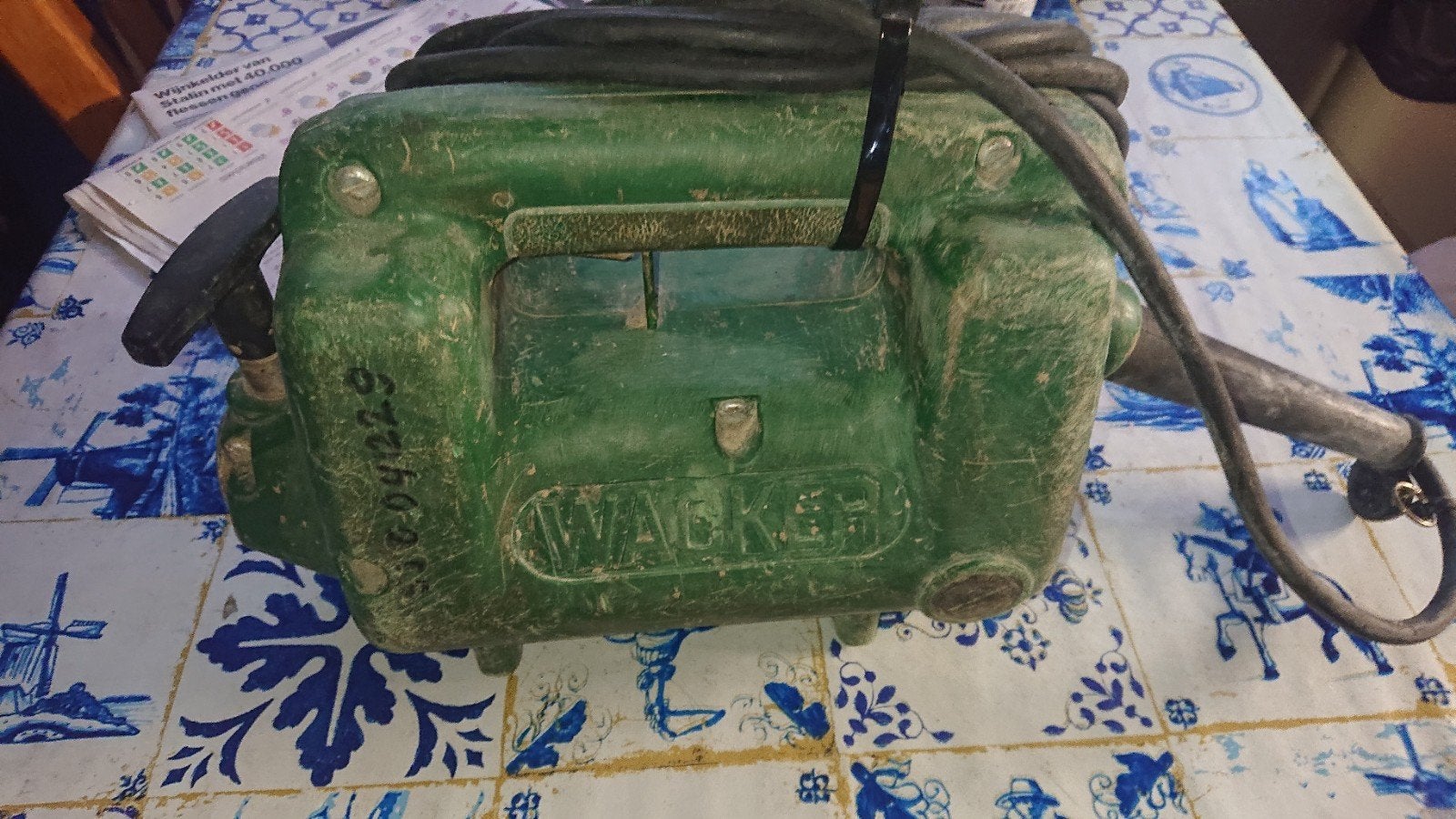 Wacker trilnaaldmotor, Ophalen of Verzenden, Gebruikt