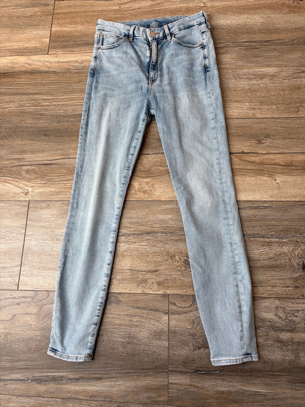 H&M Super Skinny High jeans 40, Kleding | Dames, Ophalen of Verzenden, Zo goed als nieuw, Blauw, W30 - W32 (confectie 38/40)
