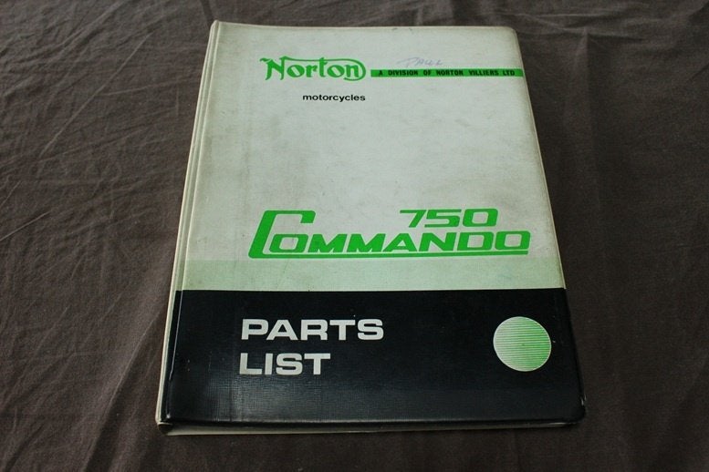 Norton 750 Commando 1971 motorcycle parts list, Ophalen of Verzenden, Overige merken