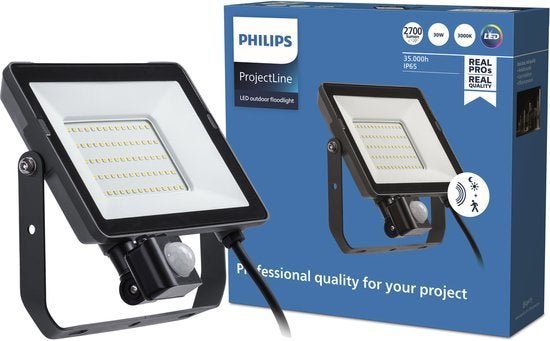 Philips ProjectLine schijnwerper 30 W Warmwit licht Sensor, Minder dan 50 watt, Nieuw, Ophalen of Verzenden, Gmail