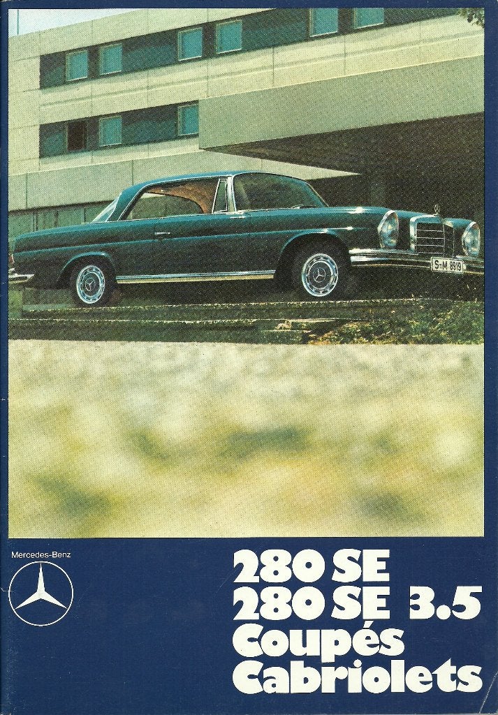 Mercedes 280 coupe en cabriolet folder, Ophalen of Verzenden, Zo goed als nieuw, Mercedes