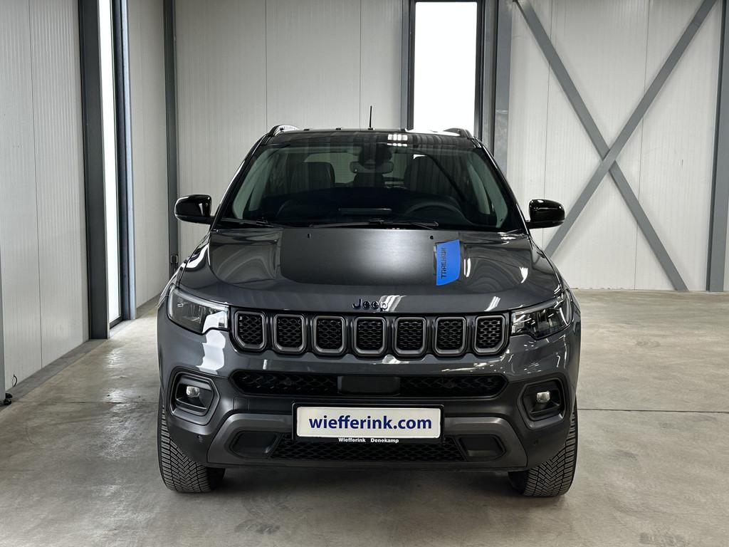 Jeep Compass 4xe 240 Plug-in Hybrid Electric Trailhawk, Auto's, Jeep, Automaat, 12 maanden, Gebruikt, Zwart