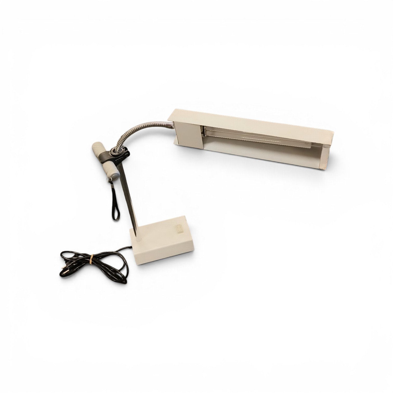Tafellamp bureaulamp wit vintage swan neck desk lamp, Antiek en Kunst, Curiosa en Brocante, Ophalen