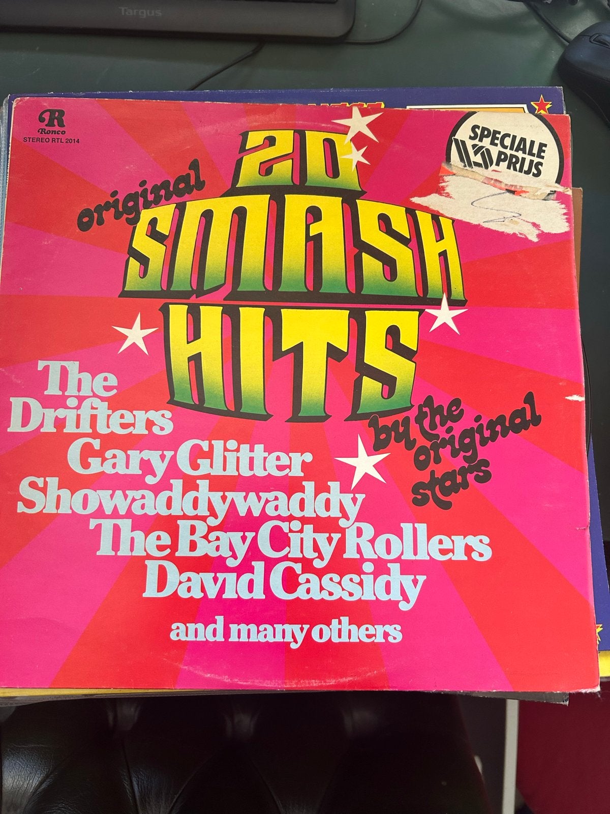 20 Original Smash Hits LP - The Drifters, Gary Glitter, Cd's en Dvd's, Vinyl | Pop, Complilatie, Ophalen of Verzenden, Gebruikt