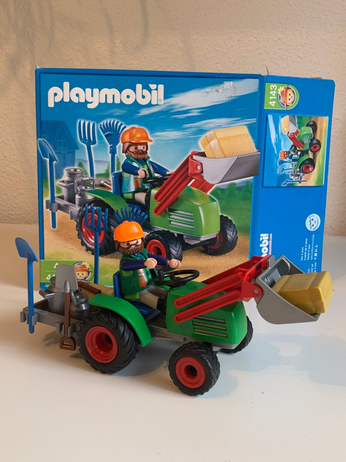 Playmobil 4143 - Tractor met boer, Ophalen of Verzenden, Gebruikt