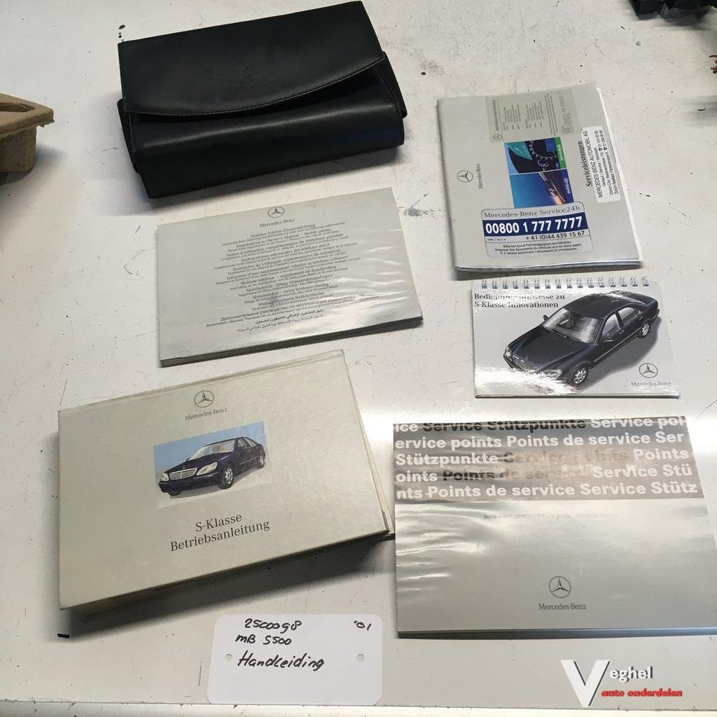 Mercedes S500 5.0 automaat 2001 25000098  Handleiding, Ophalen of Verzenden