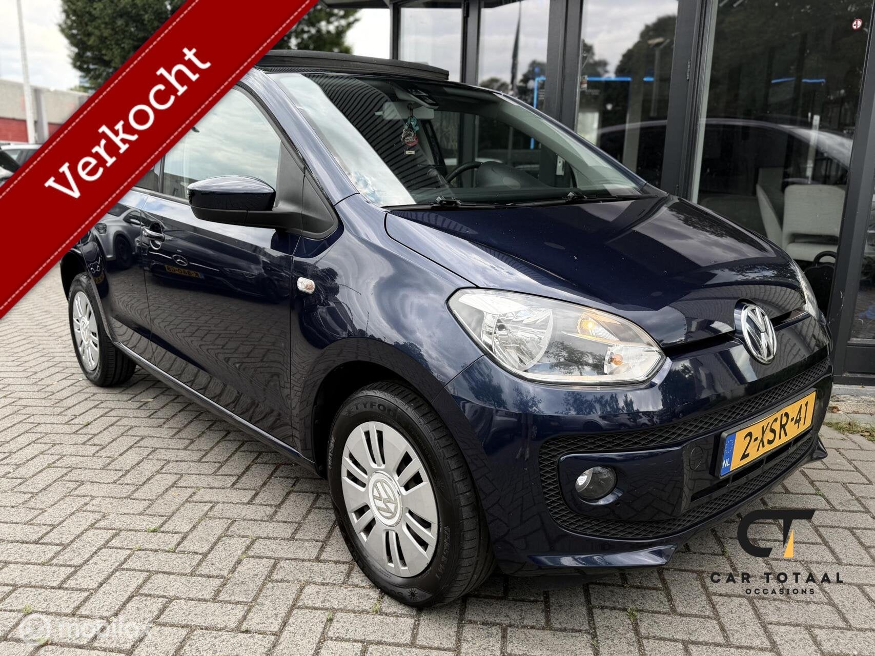 Volkswagen Up! 1.0 high up! BlueMotion|PANO|AIRCO|NAVI|APK|, Auto's, Voorwielaandrijving, Euro 5, Up!, CNG (Aardgas)