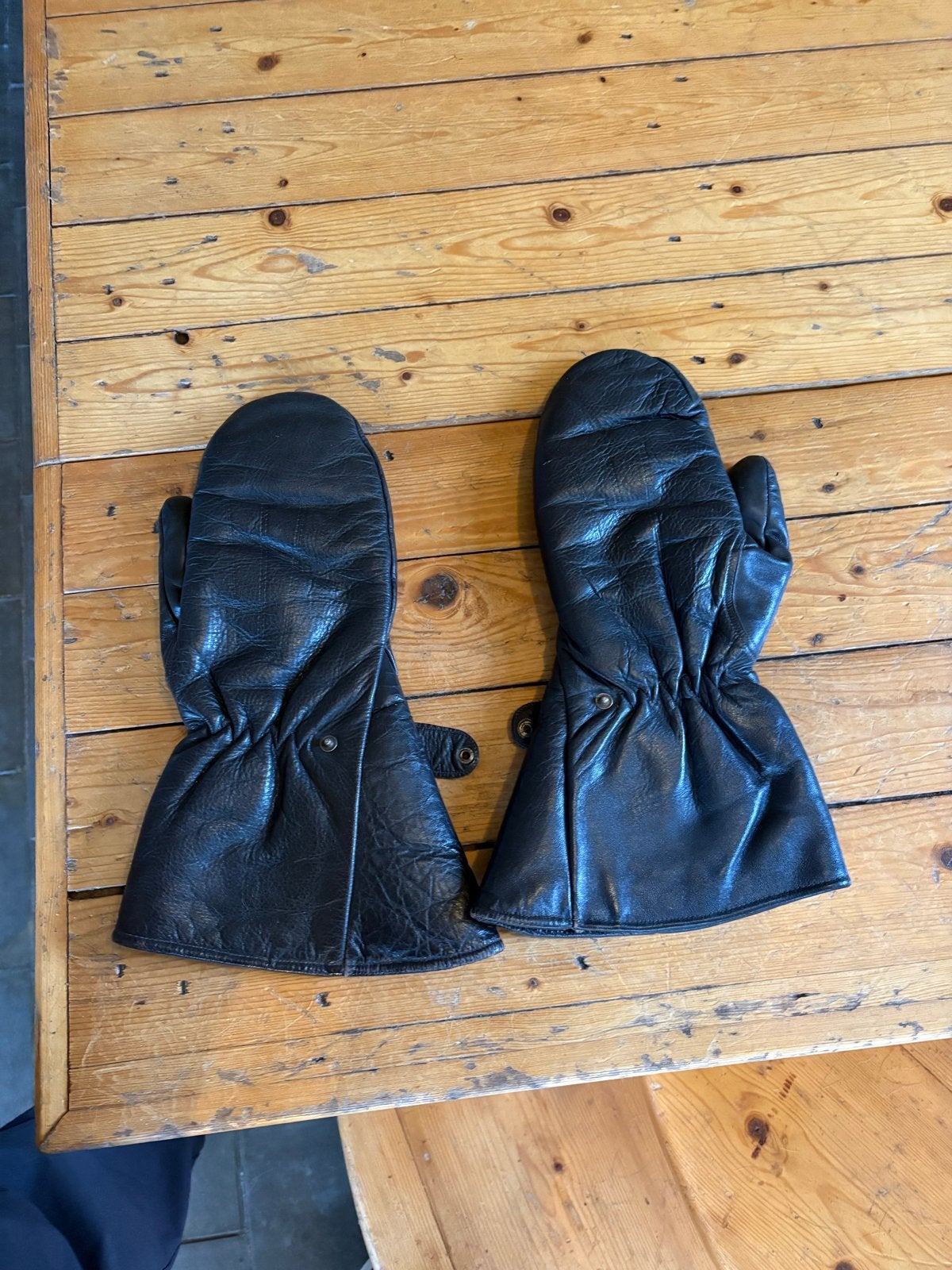 Lederen motor/brommer wanten - Maat M, Ophalen of Verzenden, Tweedehands, Heren, Handschoenen