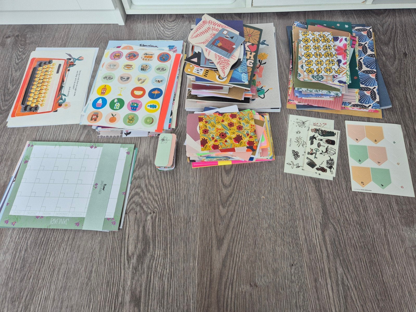 Flow Goodies: stickers, kaarten, enveloppen, notitieboekjes, Ophalen of Verzenden, Zo goed als nieuw, Papier of Karton, Beschrijfbaar