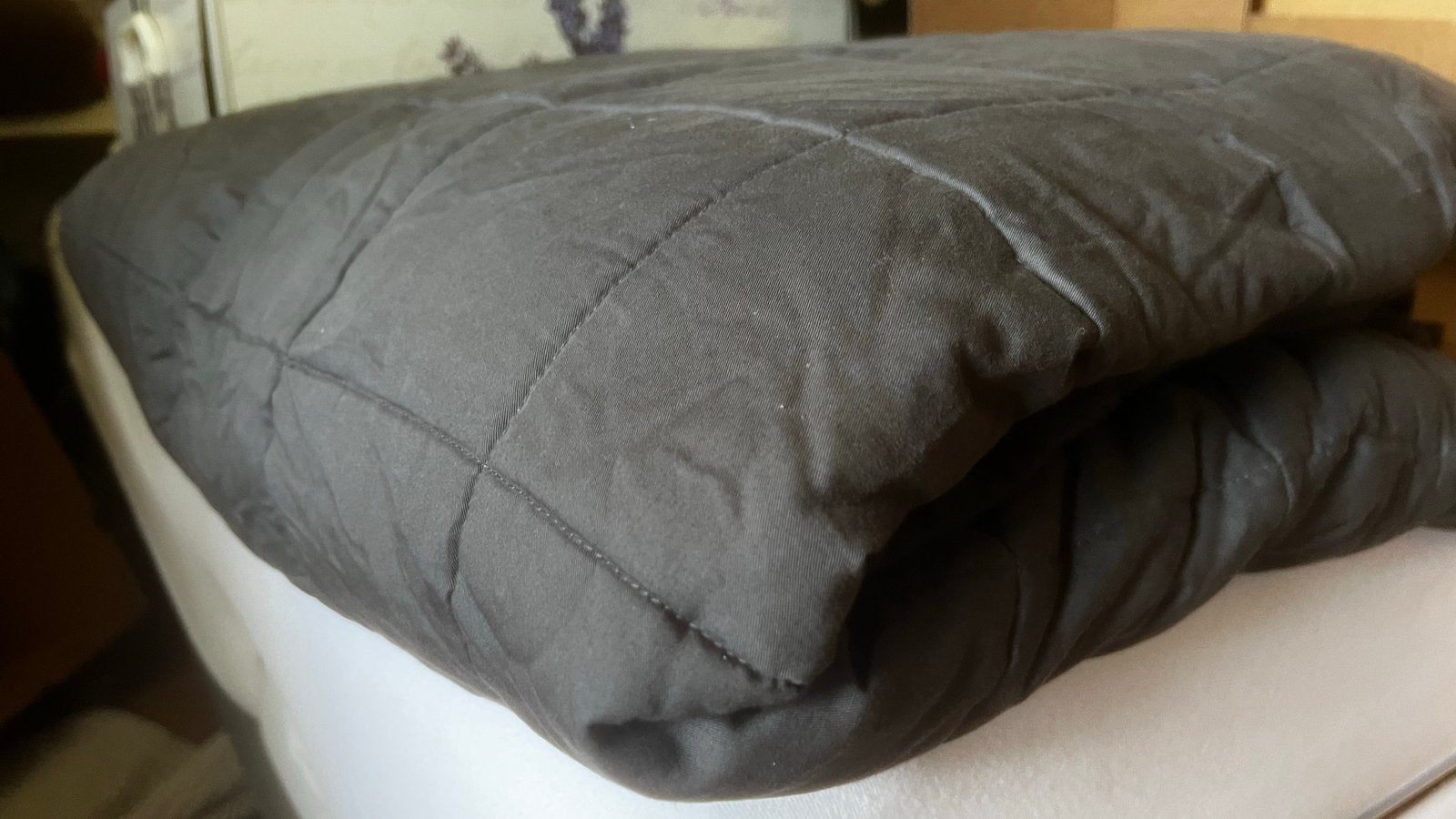 Grote verzwaringsdeken 15 kg, 200x160 cm - Veilura, Ophalen, Tweepersoons, Grijs, Deken of Dekbed