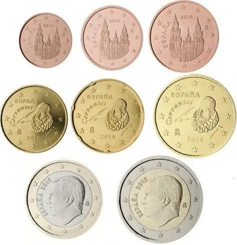 UNC setje SPANJE 2020 € 0,01 t/m € 2,00 in unc kwaliteit., Postzegels en Munten, Munten | Europa | Euromunten, Verzenden, Spanje
